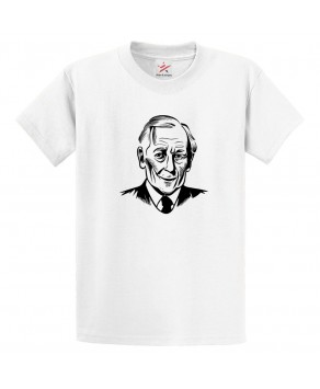 Tony Benn Keep the Faith Labour Party Bennism Graphic Print Style Vintage Political Unisex Kids & Adult T-shirt